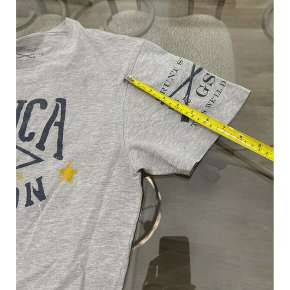 Grunt Style Merica Bourbon Graphic T-Shirt Gray Short Sleeve Crew Neck Mens L - Picture 4 of 6